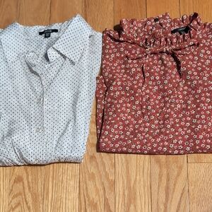 Bundle Of Polka Dot and Floral Blouses